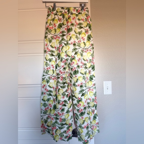 LOFT Blossom Pull On Wide Leg Pants In Linen Blend - Picture 7 of 7